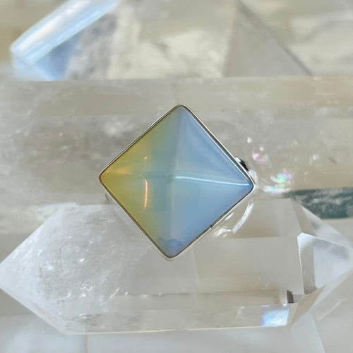 Opalite Pyramid Ring - 20% OFF