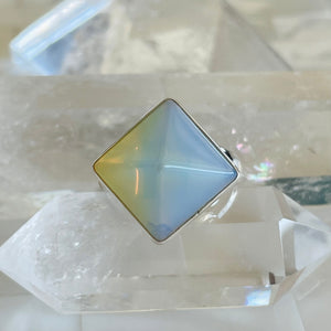 Opalite Pyramid Ring - 20% OFF