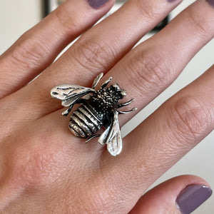 Honeybee Silver Ring - 20% OFF