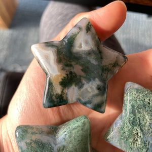 Moss Agate Crystal Stars - 50% OFF