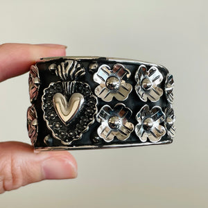 Sacred Hearts Cuff Bracelet