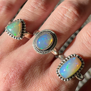 Opal Rings (size 8) - 40% OFF