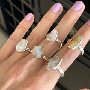 Raw Opal Rings (size 9)