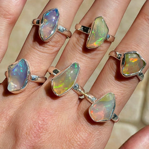 Raw Opal Rings (size 8) - 40% OFF