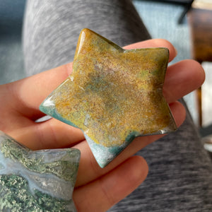 Moss Agate Crystal Stars - 50% OFF