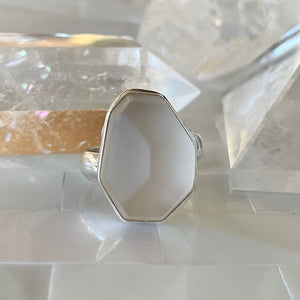 Frosted Quartz Ring