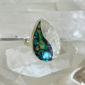 Abalone and Mother of Pearl Ring
