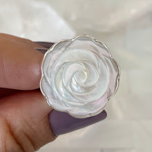 Mother of Pearl Rose Ring