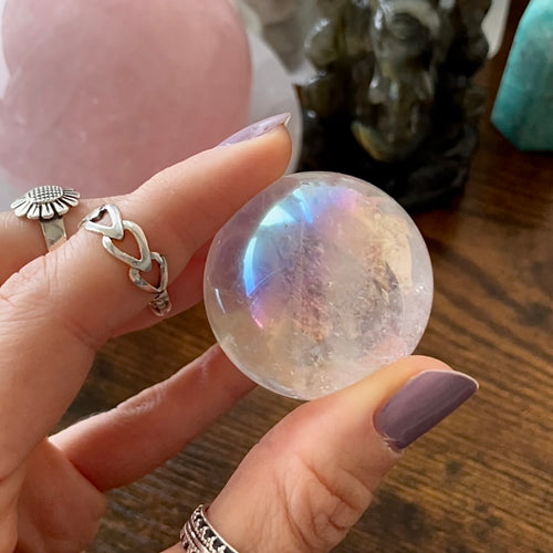 Aura Quartz Crystal Sphere - 50% OFF