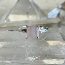 Rose Quartz Silver Ring (size 7) - 40% OFF