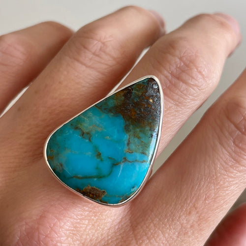 Turquoise and Silver Ring - 20% OFF