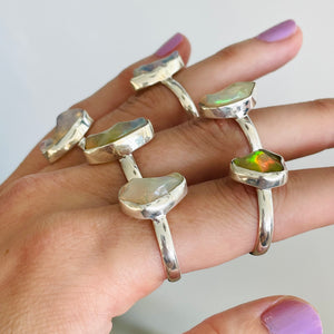 Raw Opal Rings (size 8) - 40% OFF