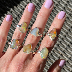 Raw Opal Rings (size 10) - 40% OFF