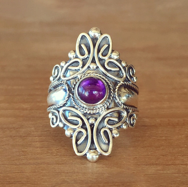 Amethyst Majestic Ring (size 8.5) - 40% OFF